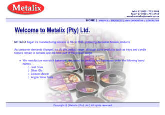 Metalix - Bakeware Manufacturer
